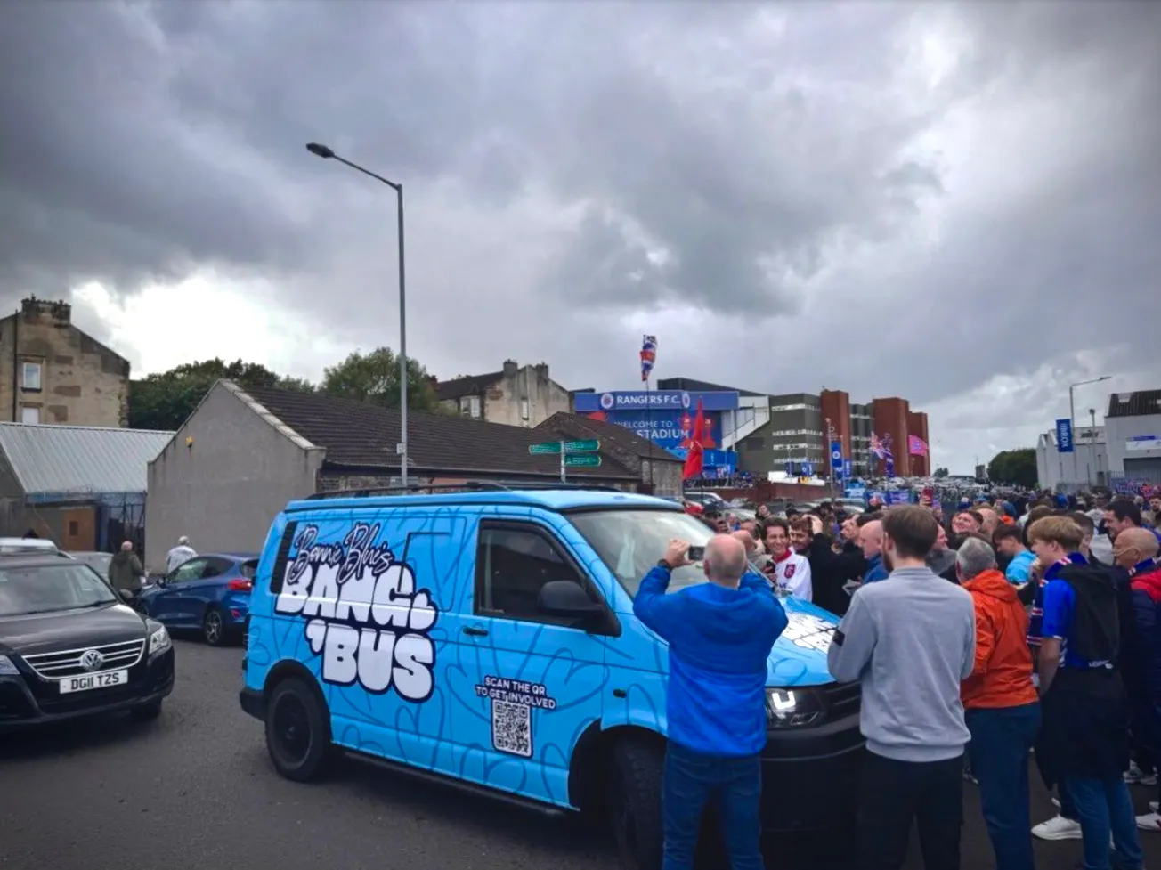 Bonnie Blue's 'bang bus' breezes into town