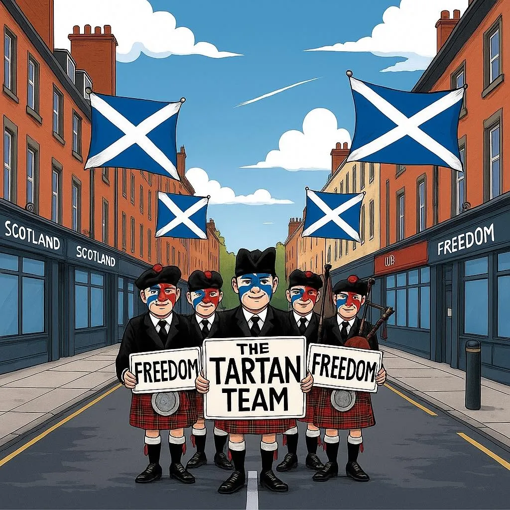 The neo-Nazi raising the saltire across Glasgow